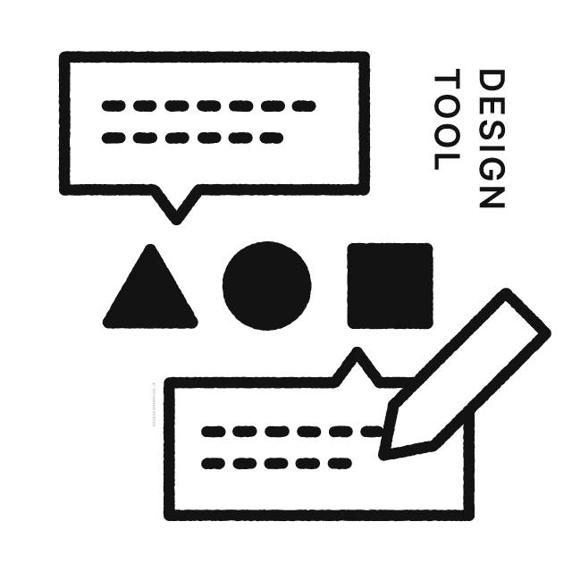 デザインツールのコメント機能のイメージ
